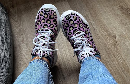 Pink Leopard Chunky Sneakers