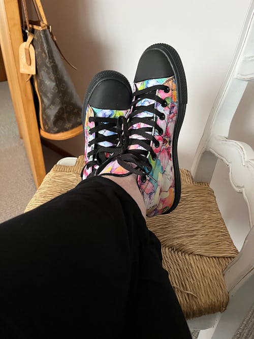 Watercolour Flowers High Tops