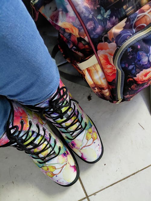 Watercolour Flowers Boots