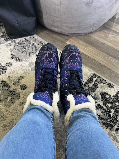 Lotus Faux Fur Boots