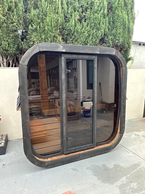 SaunaLife Model CL4G Cube-Series Outdoor Sauna | 3 Persons