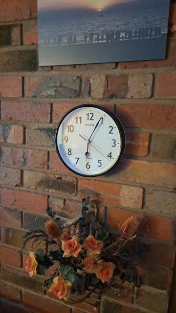 Baxter Lance Black & White Wall Clock, 25cm