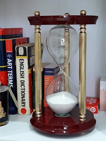 Harrison Brass and Timber 30 Minute Sand Hourglass, 24cm