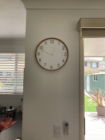 One Six Eight London Scarlett Wall Clock, White, 35cm