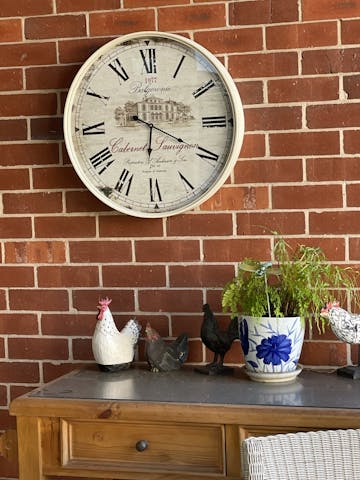 Balgownie Cabernet Sauvignon Rustic Iron Wall Clock, 60cm