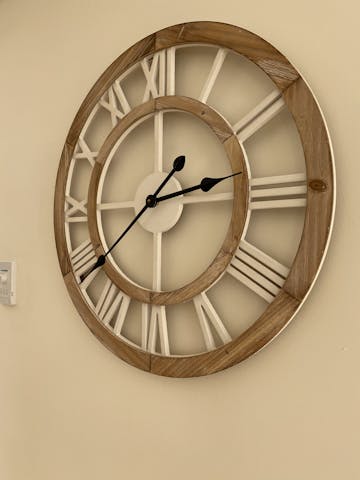 Hamptons Double Frame Floating Wall Clock, 60cm