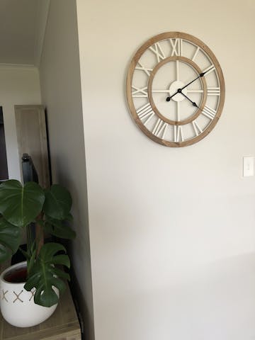 Hamptons Double Frame Floating Wall Clock, 60cm