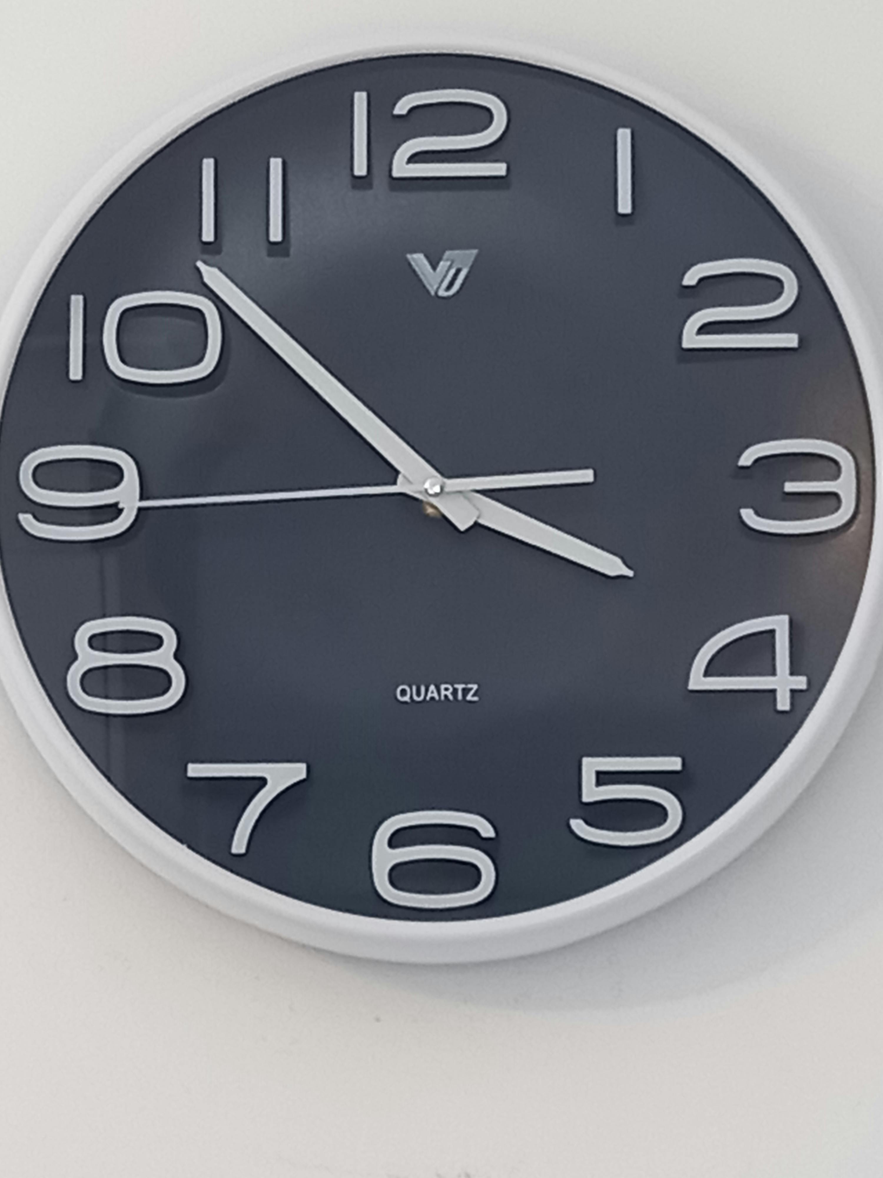 Buy Adelyn 3D Number Wall Clock Blue 33cm Online – Oh Clocks