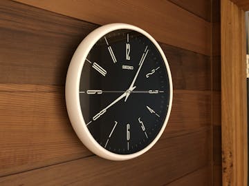 Seiko Carsen Wall Clock, Black, 31cm