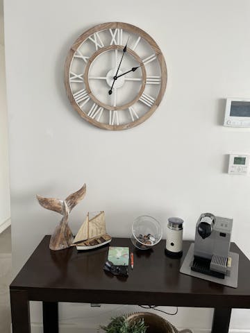 Hamptons Double Frame Floating Wall Clock, 60cm
