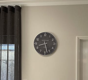 Thomas Kent Wharf Wall Clock, Dark Stone, 38cm