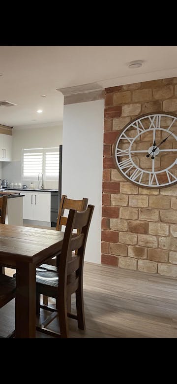 XXL Hamptons Crackle Finish Floating Wall Clock, 93cm