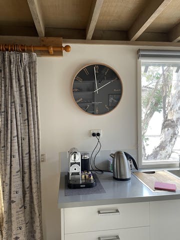 One Six Eight London Callum Wooden Wall Clock, Grey, 53cm