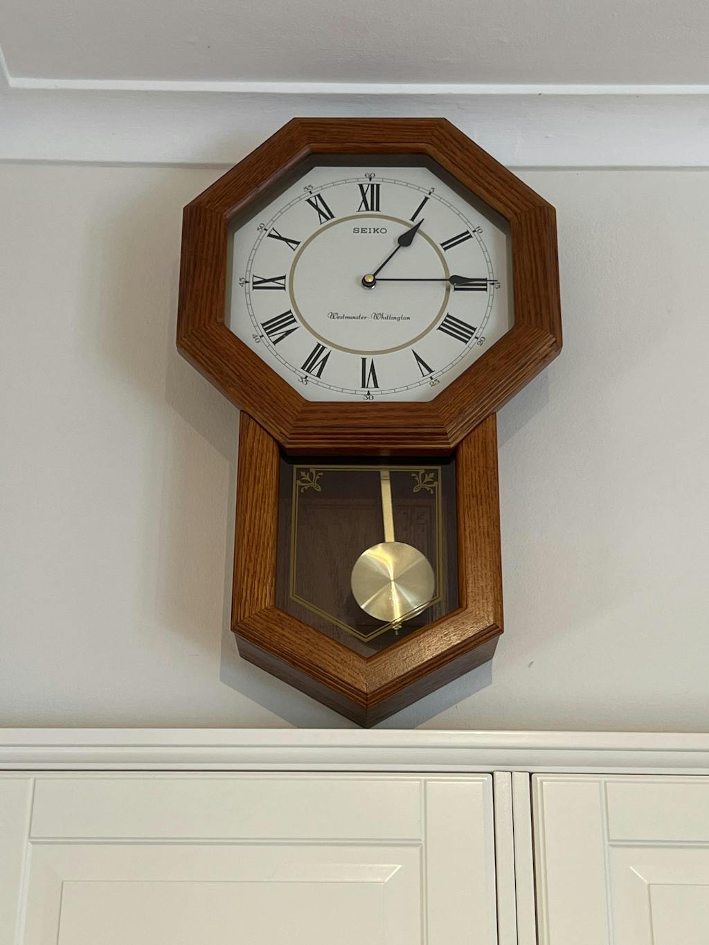 Buy Seiko Raeburn Wooden Pendulum Chiming Wall Clock 54cm Online Oh