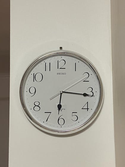 Buy Seiko Rockwell Silver Wall Clock 28cm Online – Oh Clocks