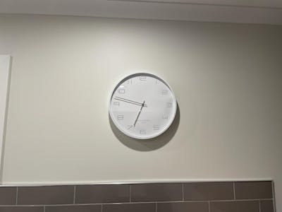 One Six Eight London Pixie Metal Wall Clock, White, 40cm