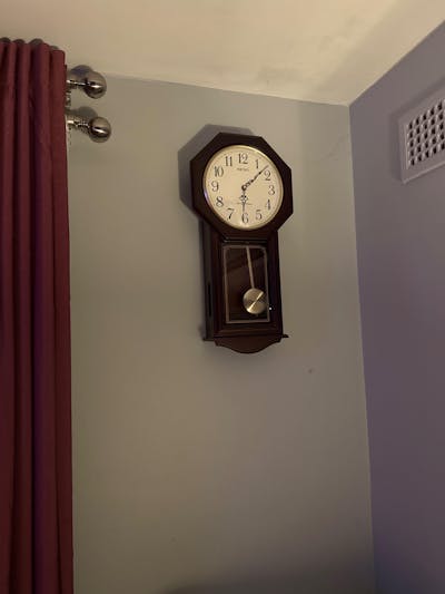 Seiko Reinold Wooden Pendulum Chiming Wall Clock, 60cm