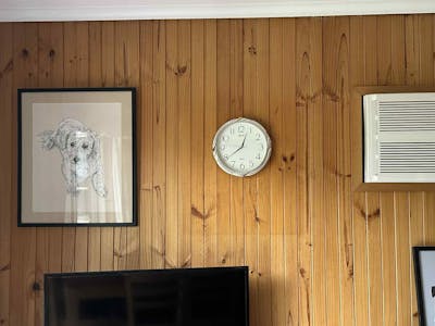Seiko Mabel Silver and Gold Wall Clock, 30cm