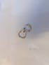 Aros de plata chapada en oro de 18k