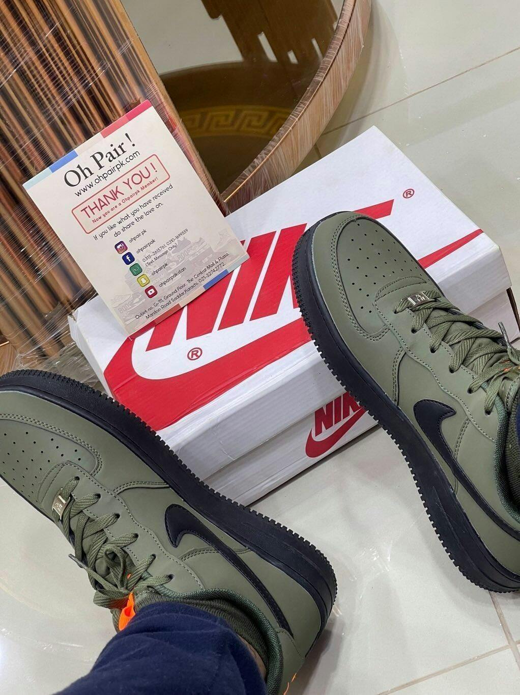 olive green g nikes