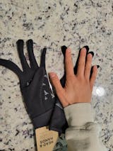 Oiselle Women's Running Gloves - Power Move Gloves, Black / SM/MD
