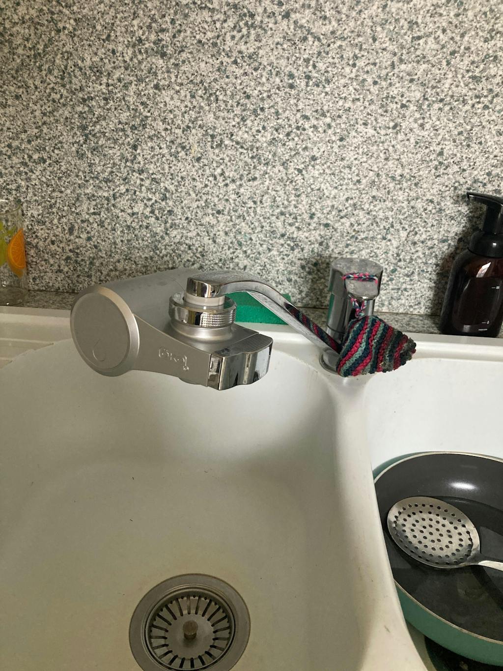 Filtration system at the tap outlet