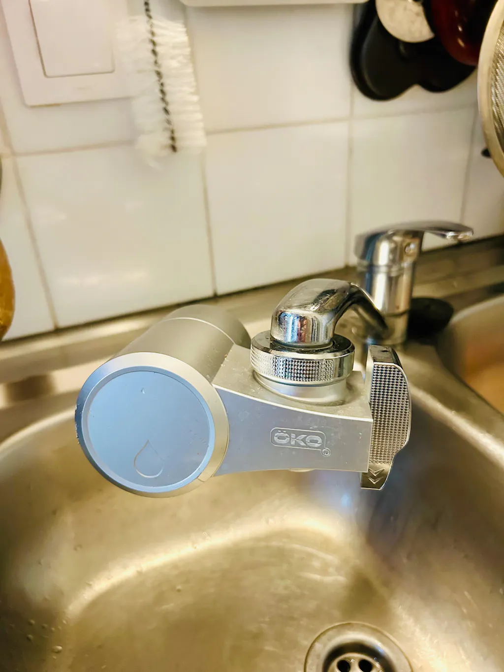 Sistema de filtración en el grifo