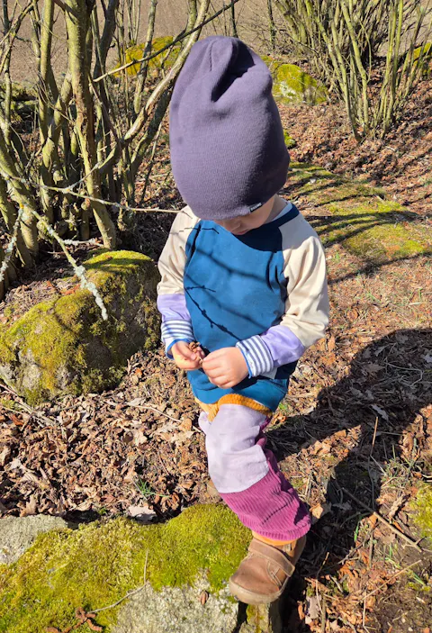 Mitwachsende Kinderhose/Outdoorhose | Cordnicki | Pflaume - Messing