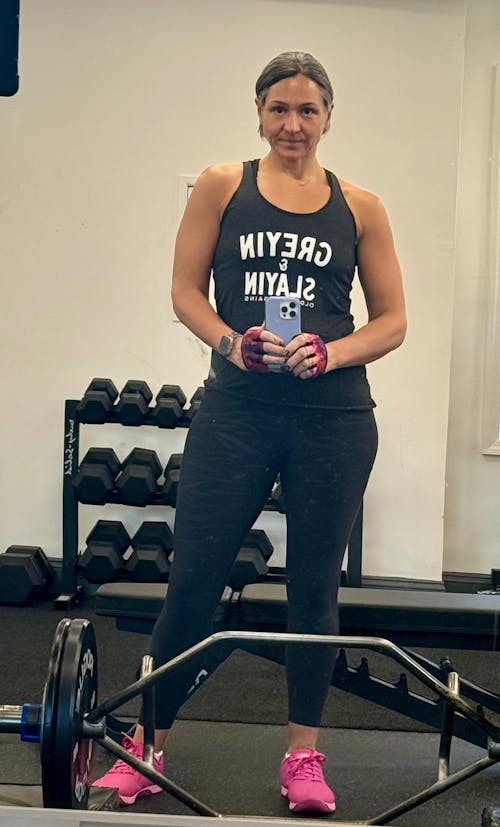 Greyin & Slayin Racerback Tank Top