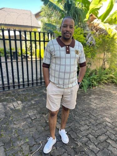 Kaizer Chiefs SS Check Knitted Jersey-Ivory – Old School