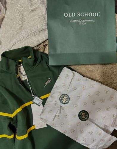 Springboks Twill Hoop Quarter Zip Sweat - OS Green – Old School