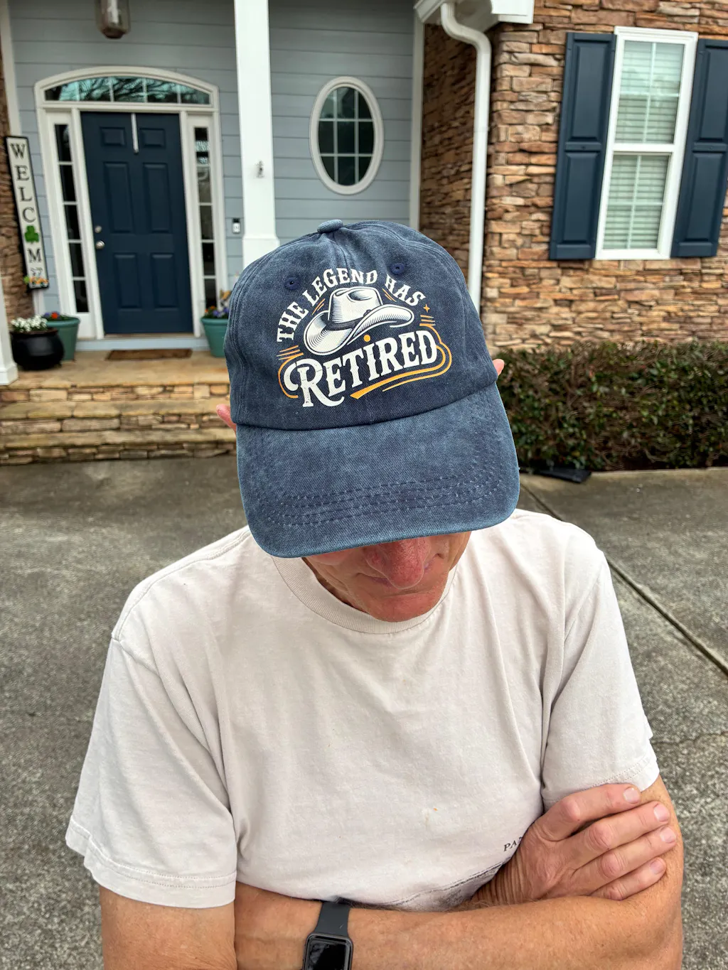 “The Legend Has Retired” Western Signage Legacy Cap