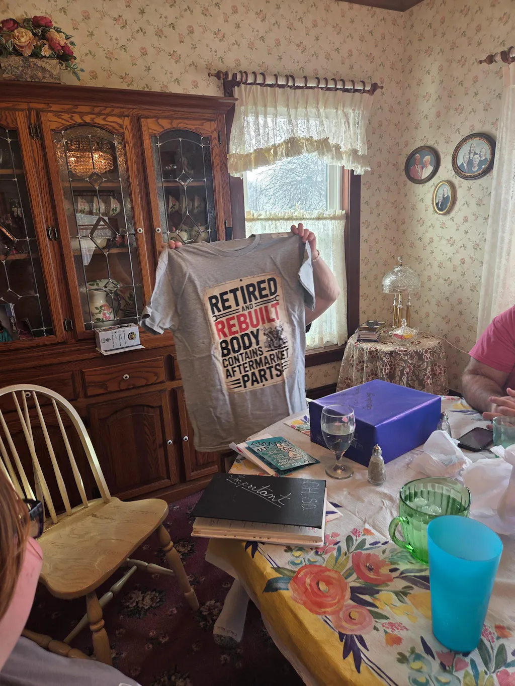 "Retired and Rebuilt. Body Contains Aftermarket Parts" Vintage T-Shirt