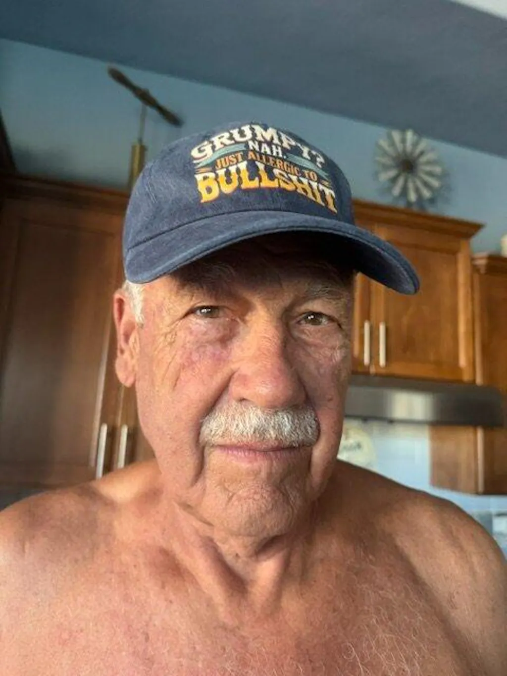 "Grumpy? Nah. Just Allergic to Bullsh*t" Vintage Washed Cap