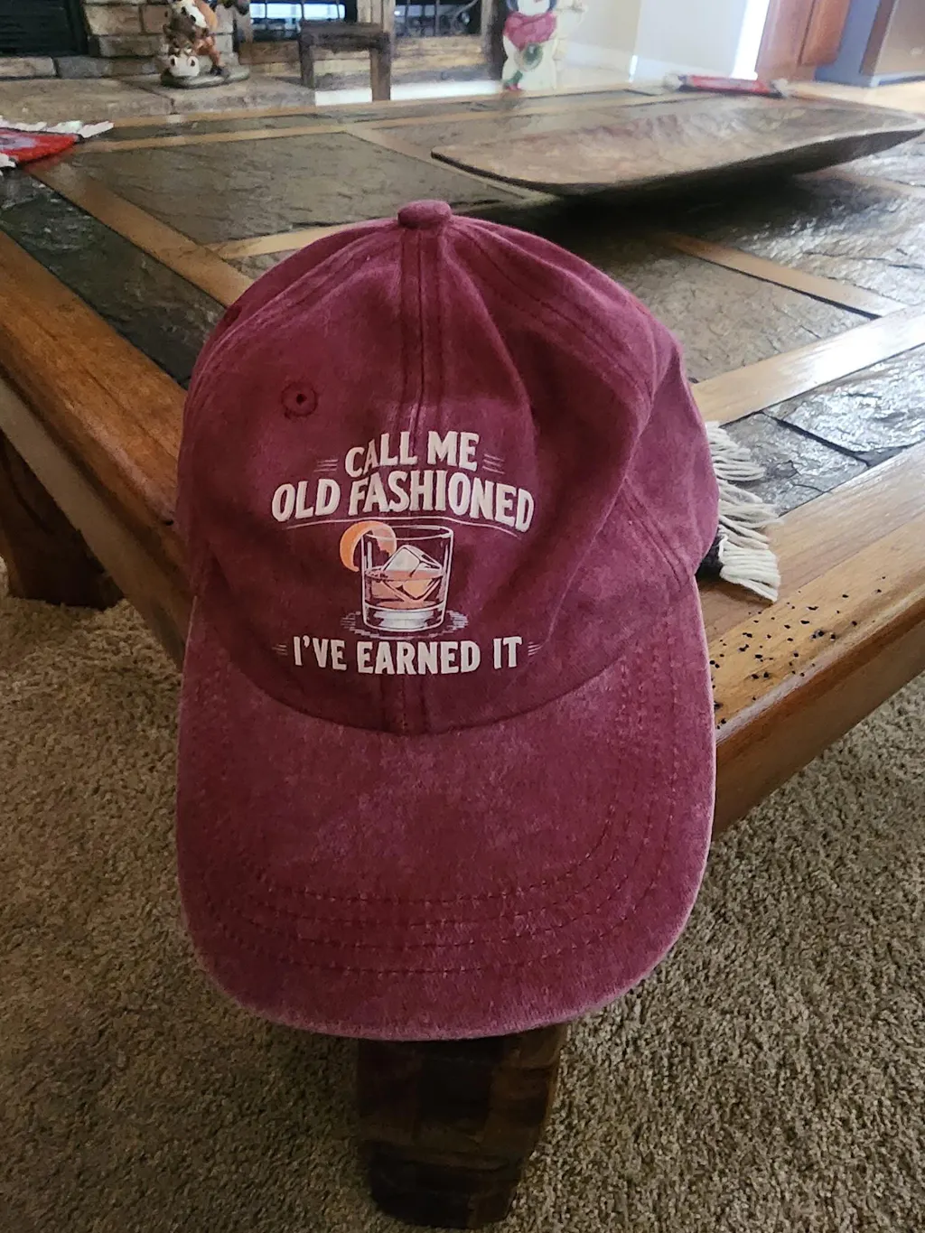"Call Me Old Fashioned, I’ve Earned It" Whiskey Lounge Vintage Chill Cap