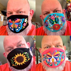 Custom Made Embroidered Face Masks #00003