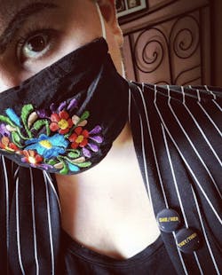 Custom Made Embroidered Face Masks #00005