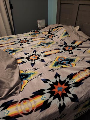 NATIVE DESIGN BLANKET - REVERSIBLE (2 PLY) #222