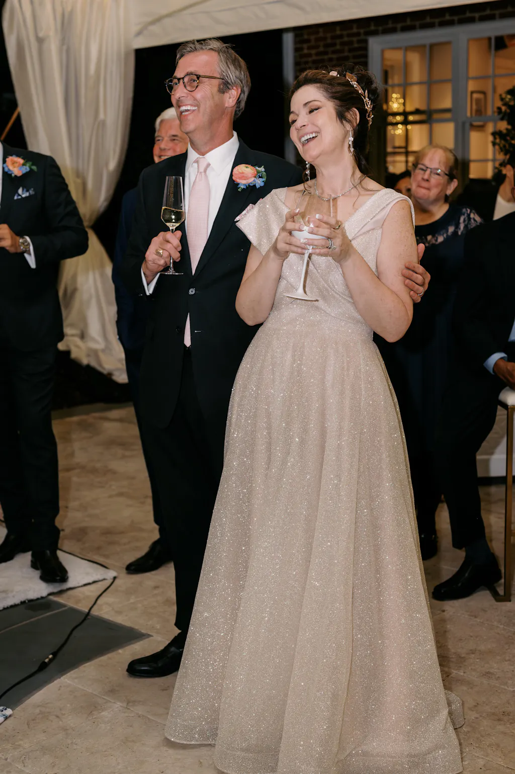 Shimmering Off-the-Shoulder Wedding Dress Melanie Olivia Bottega Shimmering Off-the-Shoulder Wedding Dress Melanie Olivia Bottega
