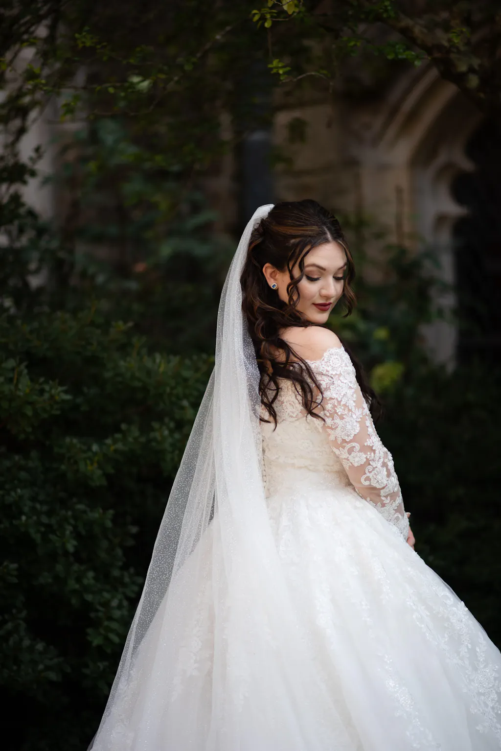 Off-the-Shoulder Lace Ball Gown Nuria main image 0