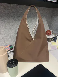 Sydney (Mocha) Nylon Shoulder Bag