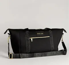 Level Up (Black) Weekender Neoprene Bag- With Zip Closure