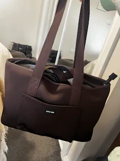 Rover (Black) Large Neoprene Tote - With Zip Closure