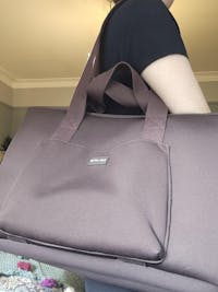 Rover (Chocolate) Large Neoprene Tote - With Zip Closure