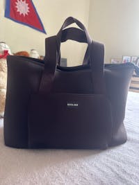 Rover (Chocolate) Large Neoprene Tote - With Zip Closure (PRE ORDER)