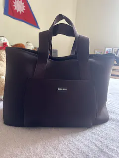 Rover (Chocolate) Large Neoprene Tote - With Zip Closure