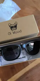 Oi Wood Natural Wooden Sunglasses – Polarized Fashion Eyewear for Men with TR90 Frames