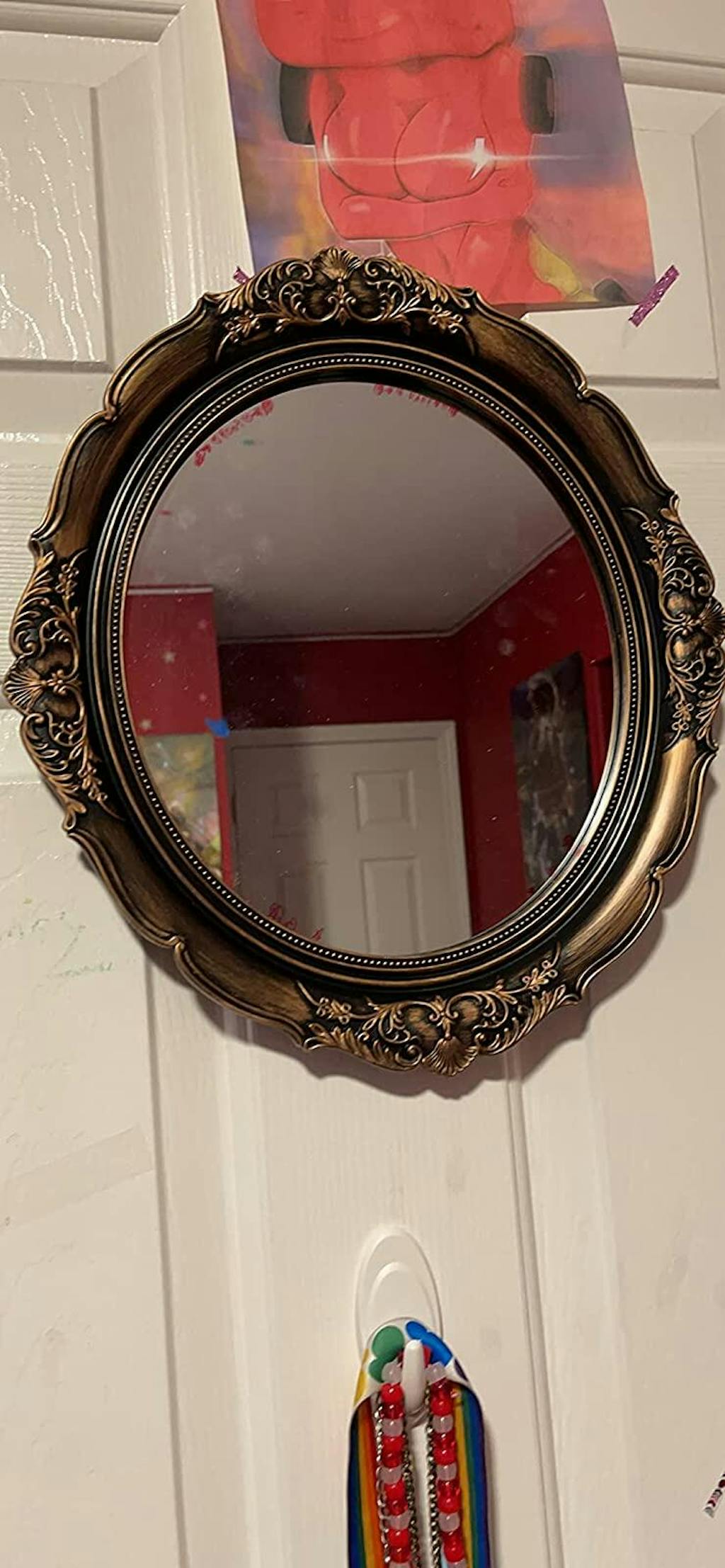 OMIRO Decorative Wall Mirror, Vintage Hanging Mirrors for Bedroom Livi OmiroDirect