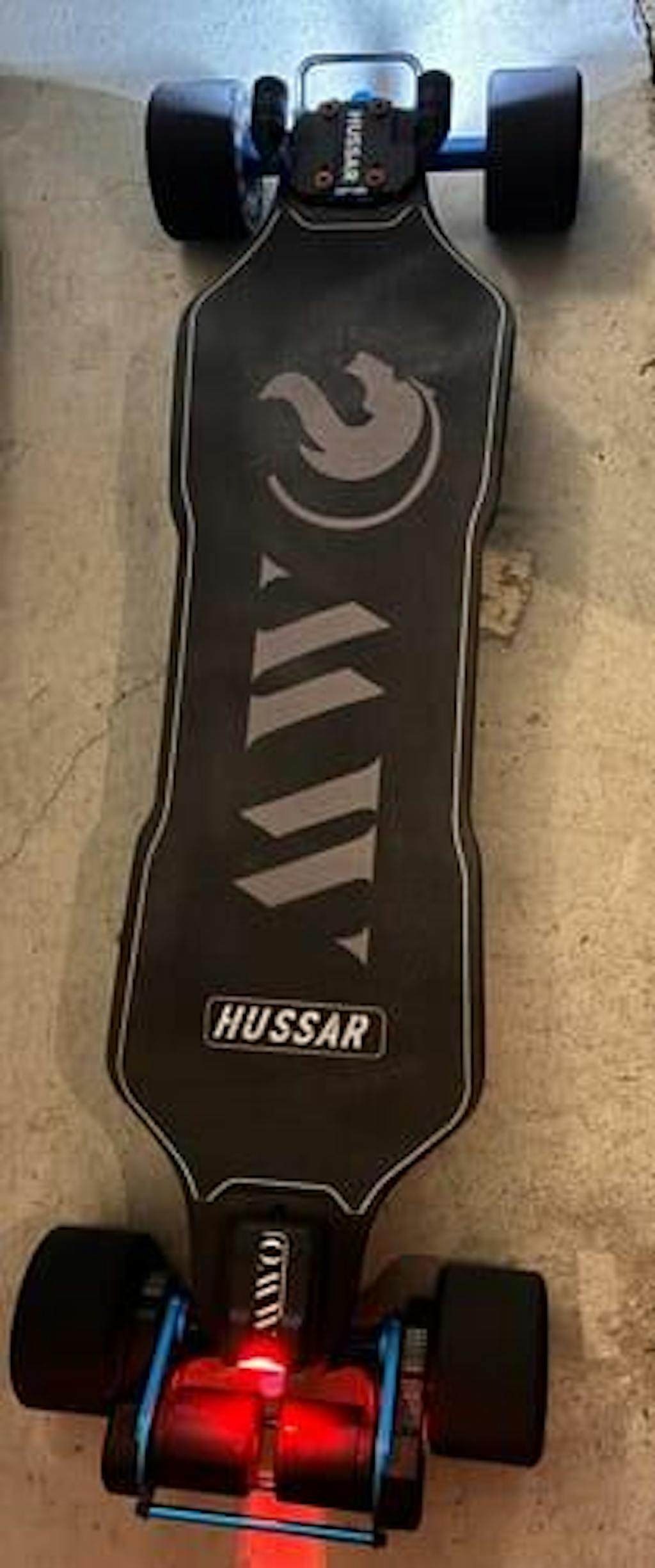 OMW Hussar Street/All-terrain Flexible Electric Skateboards with CNC Colored Trucks
