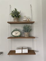 3 Tier Hanging Shelves - Brown - Omysa